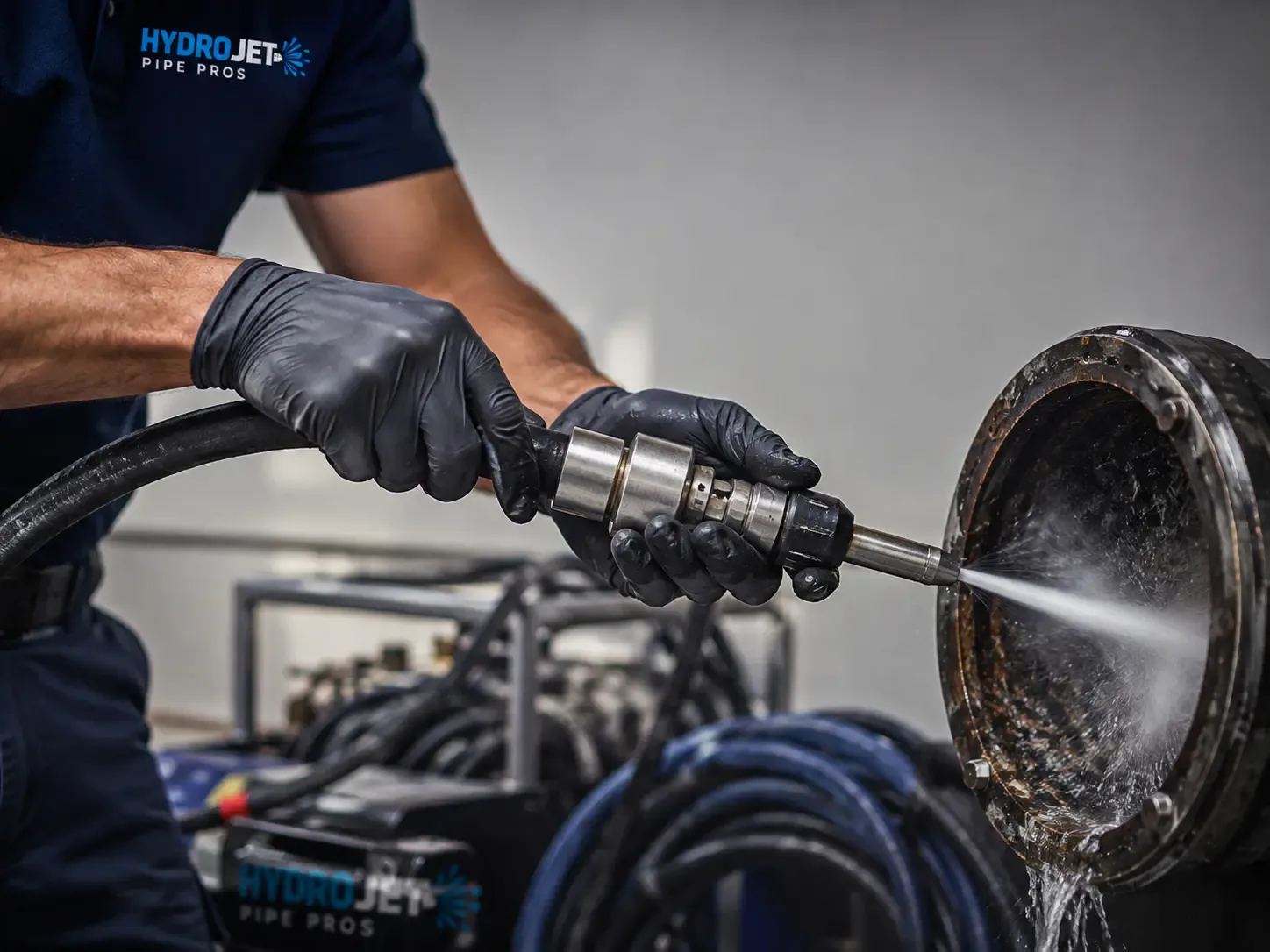 Hydro Jet Pipe Descaling in White Salmon, WA